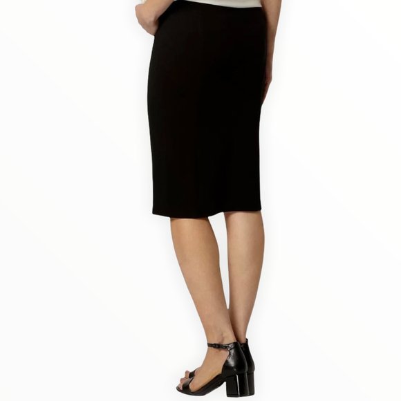 Apostrophe Essentials | Black Knee-Length Pencil Skirt | Sz 10 - Picture 1 of 11
